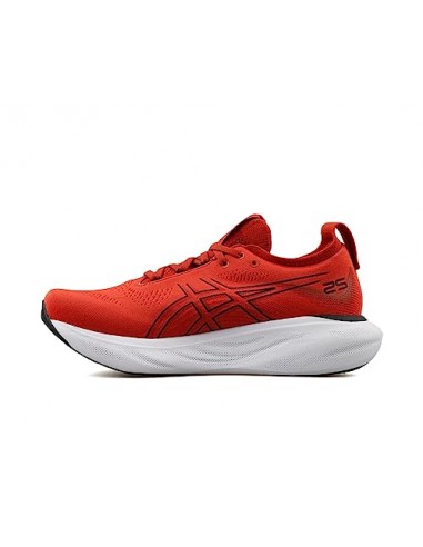 ASICS Nimbus 25 Straßenlaufschuhe für Männer Rot Weiß 42 EU le concept de la Pate a emporter 