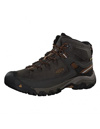 KEEN Herren Targhee 3 Mid Waterproof Wanderstiefel, Black Olive/GOLDEN Brown, 45 EU pas chere