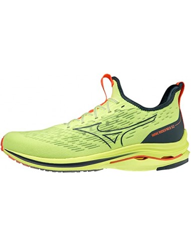 Mizuno Herren Wave Rider Neo 2 Laufschuhe, Neolime Orion Blue Neonflamme, 44 EU Vous souhaitez 