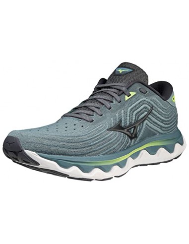 Mizuno Herren Welle Horizon 6 Laufschuhe, Smoke Blue Ebony Neolime, 46 EU la livraison gratuite