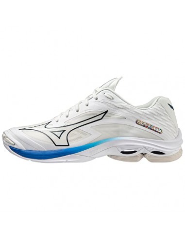 Mizuno Unisex Wave Lightning Z7 Handballschuhe, Mehrfarbig (Undyed White Moonlit Ocean Peaceblue), 45 EU les ligaments