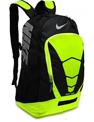 Nike Backpack Max Air Vapor Large Rucksack, Black/Volt/Metallic Silver, 47.5 x 32.5 x 22.5 cm, 34 Liter français