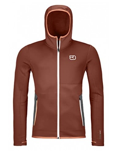 Ortovox Herren Fleece Hoody M Kapuzenpullover, Ton/Orange, L JUSQU'A -70%! 