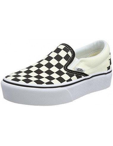 Vans Damen Classic Slip-on Platform Slip On Sneaker, Schwarz (Black and White Checker/White Bww) Venez découvrir notre 