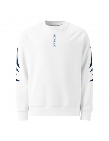 "Navy White" cotton ring-spun eco sweatshirt Les magasins à Paris