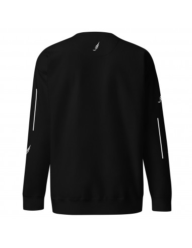 "Intense Black" Premium Cotton Sweatshirt solde