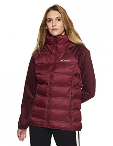 Columbia Womens Explorer Falls Hybrid Ja-Rich Wine Jacket Paris Déstockage Promo