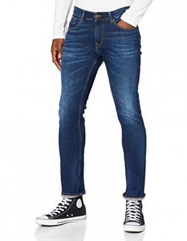 Tommy Hilfiger Men's Scanton Slim ASDBS Jeans, Aspen Dark Blue Stretch, W27 / L32 de votre