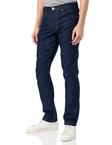 Wrangler Men's Greensboro Straight Jeans, Ocean Squall, 32W / 30L français