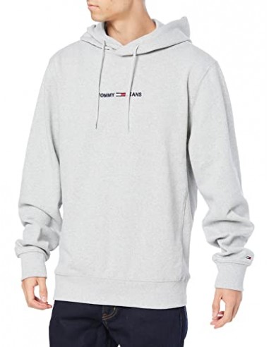 Tommy Jeans Unisex Tjm Straight Logo Hoodie Sweatshirt 50-70% off 