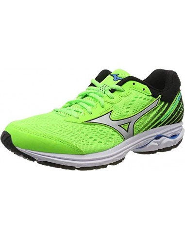 Mizuno Men's Shoe Wave Rider Greengecko/Silver/Brilliantblue Le MVP de beaucoup