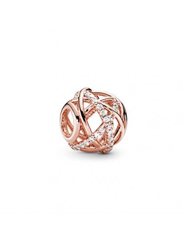 Pandora Unisex Openwork Abstract Rose Charm 2024