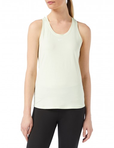 Nike Women's W NK ONE DF Slim Tank Vest, Lime Ice/White, XS pas cher 