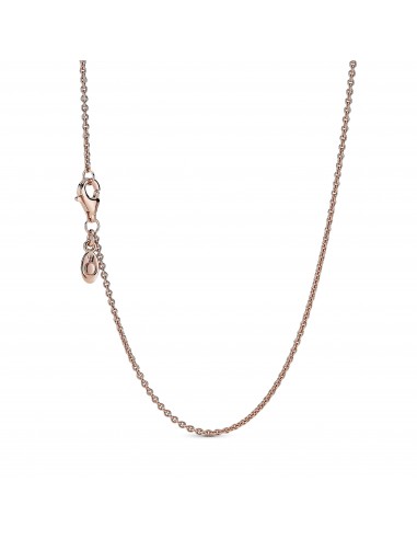 PANDORA Classic Cable Chain Kette in 14 Karat rosévergoldeter Metalllegierung Moments Collection français