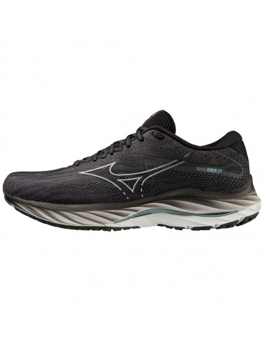 Mizuno Herren Wave Rider 27 Laufen, Ebenholz Iblue Schwarz, 42 EU hantent personnes