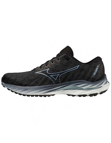 Mizuno Herren Wave Inspire 19 Laufen, Blk Gridge Illusionblue, 42 EU Pour