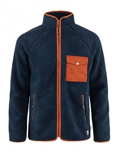 Fjallraven 84158-560-215 Vardag Pile Fleece M/Vardag Pile Fleece M Sweatshirt Herren Navy-Autumn Leaf Größe S d'Europe débarque