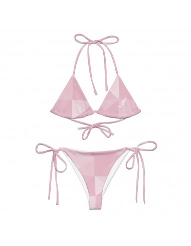 "Pastel Rose" recycled string bikini chez Cornerstreet bien 