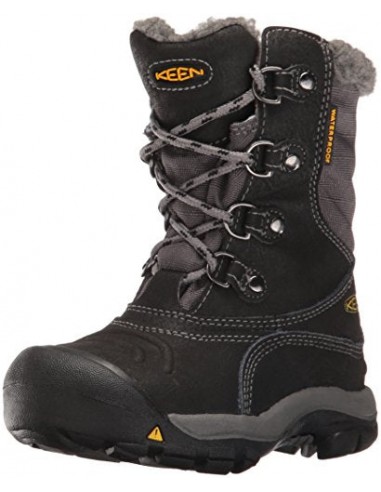 KEEN Unisex-Kinder Basin WP Trekking-& Wanderstiefel, Schwarz (Black/Gargoyle) offre 